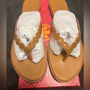 Tory Burch Benton Scalloped Thongs